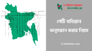 পেটি খতিয়ান বের করার নিয়ম